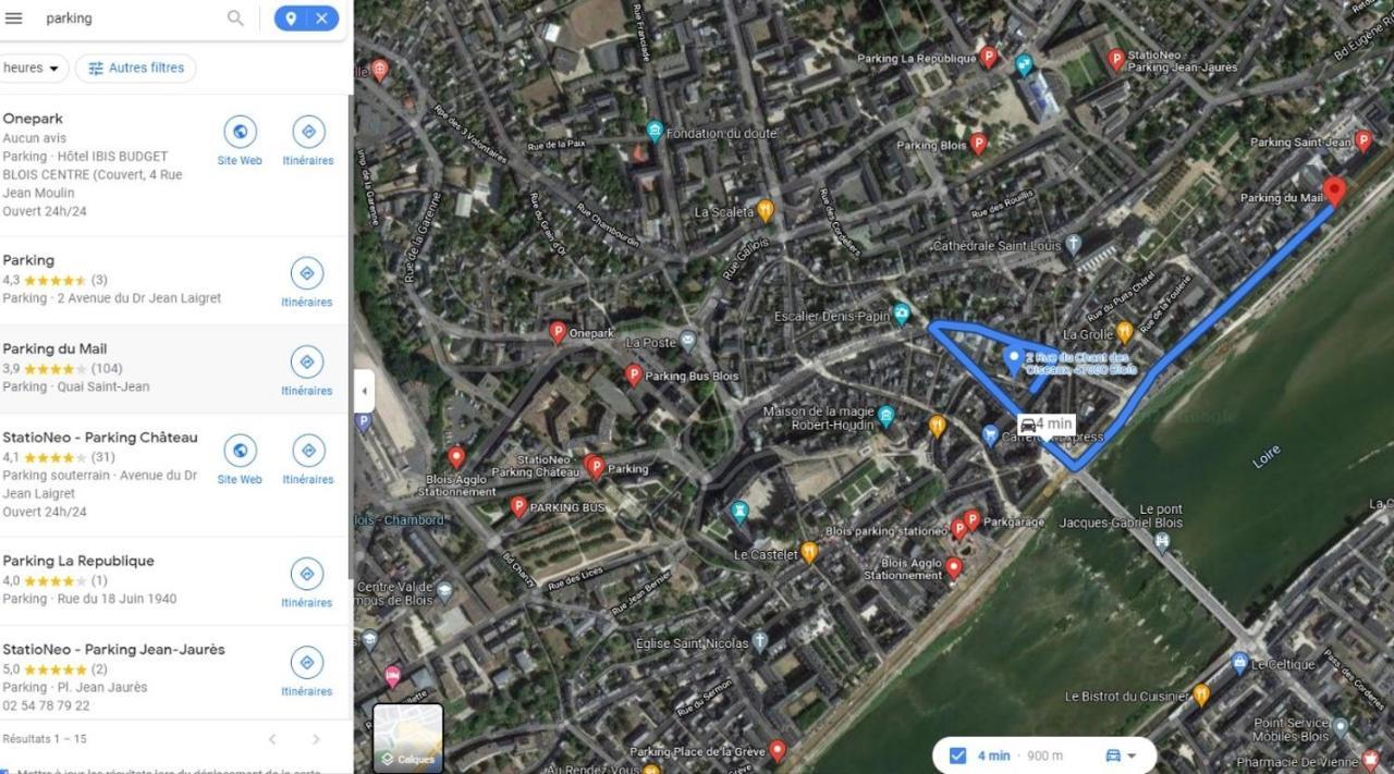 Appart Cosy Hypercentre Blois 5Mn Chateau Parking Voiture Velos المظهر الخارجي الصورة